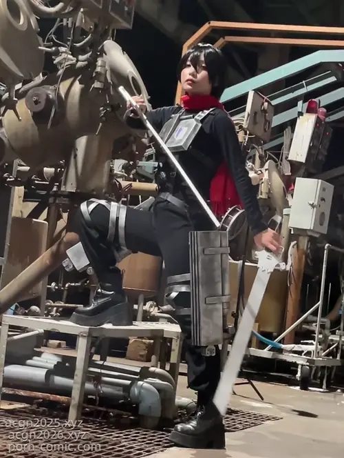 Umeko J – NO.085 cosplay Mikasa Final Season Attack on Titan -V (4).mp4