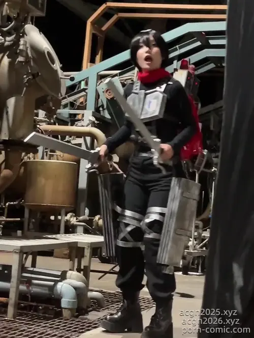 Umeko J – NO.085 cosplay Mikasa Final Season Attack on Titan -V (5).mp4