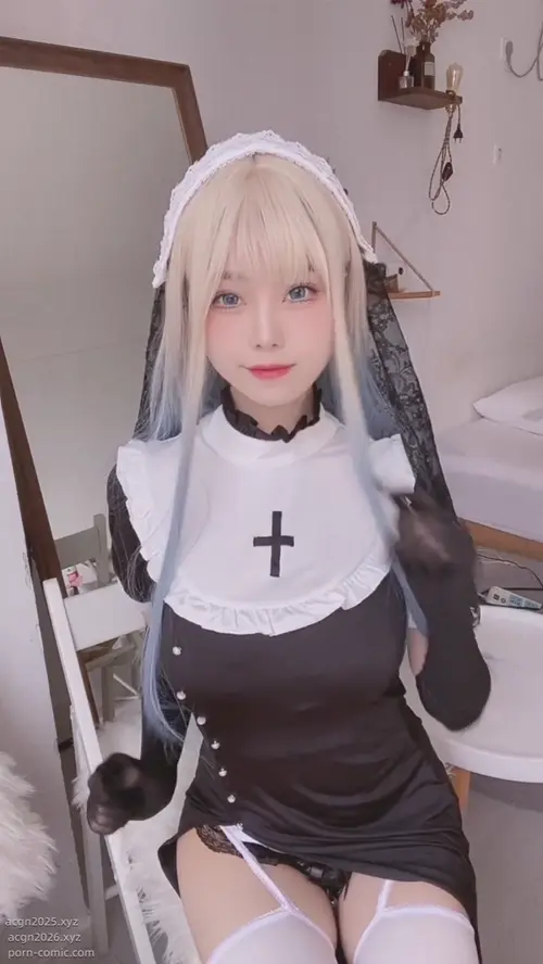 蜜汁猫裘 NO.082 修女自拍 -V01.mp4