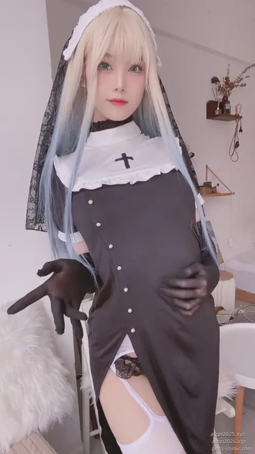 蜜汁猫裘 NO.082 修女自拍 -V03.mp4
