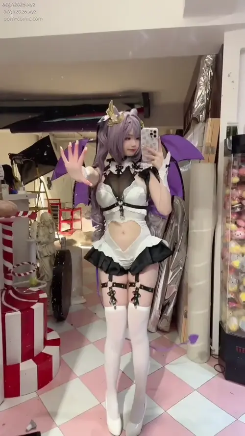 雪晴Astra – NO.068 刻晴 恶魔拘束睡衣 -V (1).MP4