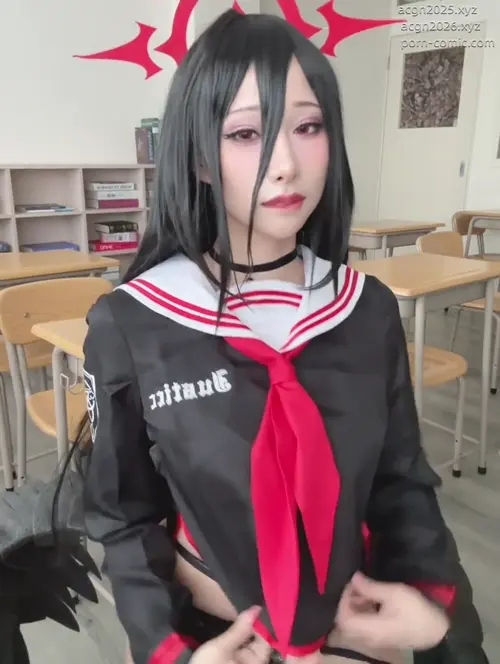 雨波HaneAme – NO.305 蔚蓝档案 羽川莲实 Hanekawa Hasumi-v (2).mp4