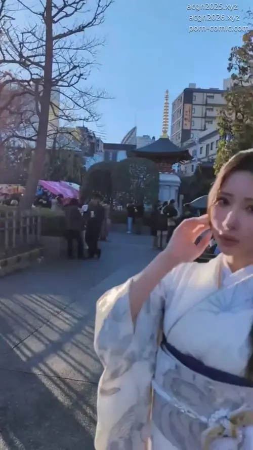雨波HaneAme – NO.351 Original 2024 New year Silver Kimono-v (5).mov