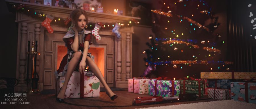 [3D美女]圣诞快乐 - P站大师luck zs极品建模作品合集 第7期