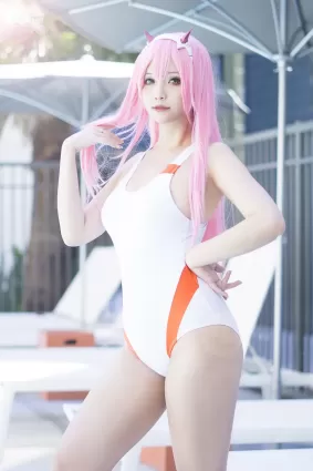 Hana Bunny - NO.143 Zero Two Swimsuit (Darling in the Franxx)[8P]