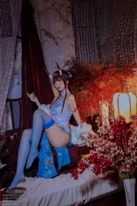 二佐 NO.109 碧蓝航线 能代旗袍 [18P]
