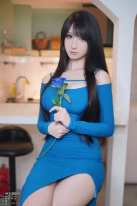 生日限定蓝玫瑰写真-抖个姬灵