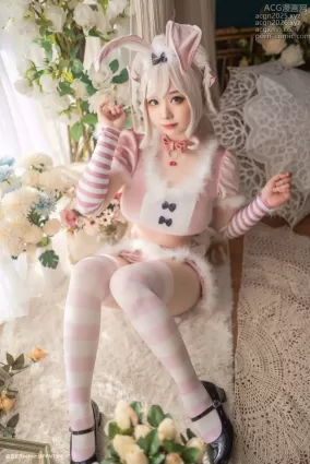 皮皮奶可可爱了啦 NO.039 粉色兔兔 [71P]