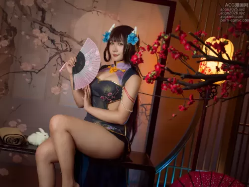 麻花酱 – NO.103 比睿旗袍+泳装[61P]