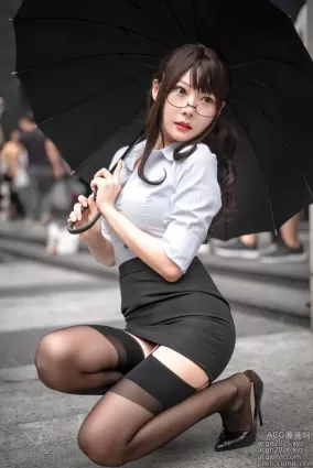 香草喵露露 NO.041 丝袜西装诱惑 [25P]
