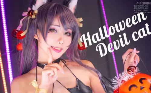 雨波_HaneAme - NO.023 Halloween Devil Cat[13P]