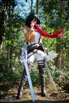 雨波_HaneAme - NO.123 Attack on Mikasa 米卡沙[49P]