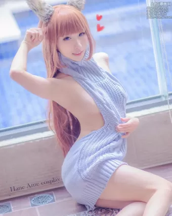 雨波_HaneAme - NO.031 Kamonomimi 兽耳系列 狐狸女友毛衣