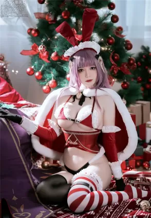 半半子 NO.041 兔子圣诞节 Christmas Bunny Aike[41P]