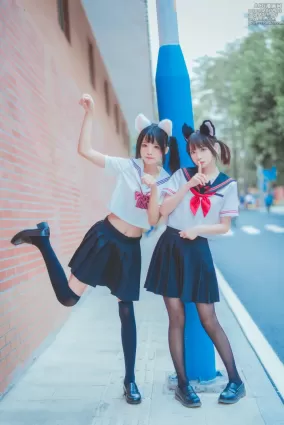 疯猫ss NO.012 &桜桃喵 JK百合2 [33P]