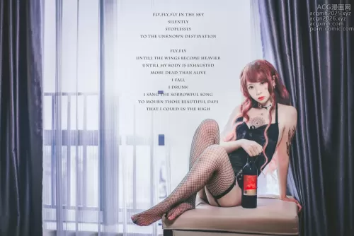 疯猫ss NO.019 黑色吊带袜 [39P]