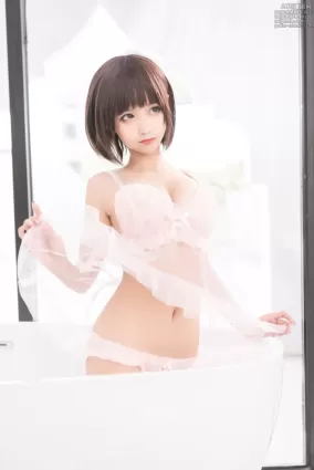 蠢沫沫 - NO.182 沫沫真爱版 粉纱 [40P]