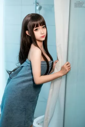 蠢沫沫 - NO.184 沫沫真爱版 灰浴巾 [40P]