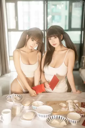 蠢沫沫 – NO.310 &浅安安 - 双人新年贺岁 [103P]